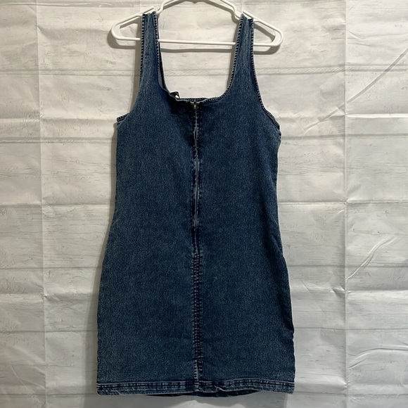 Derek Heart Denim Mini Dress Blue Size 1X - Picture 7 of 13